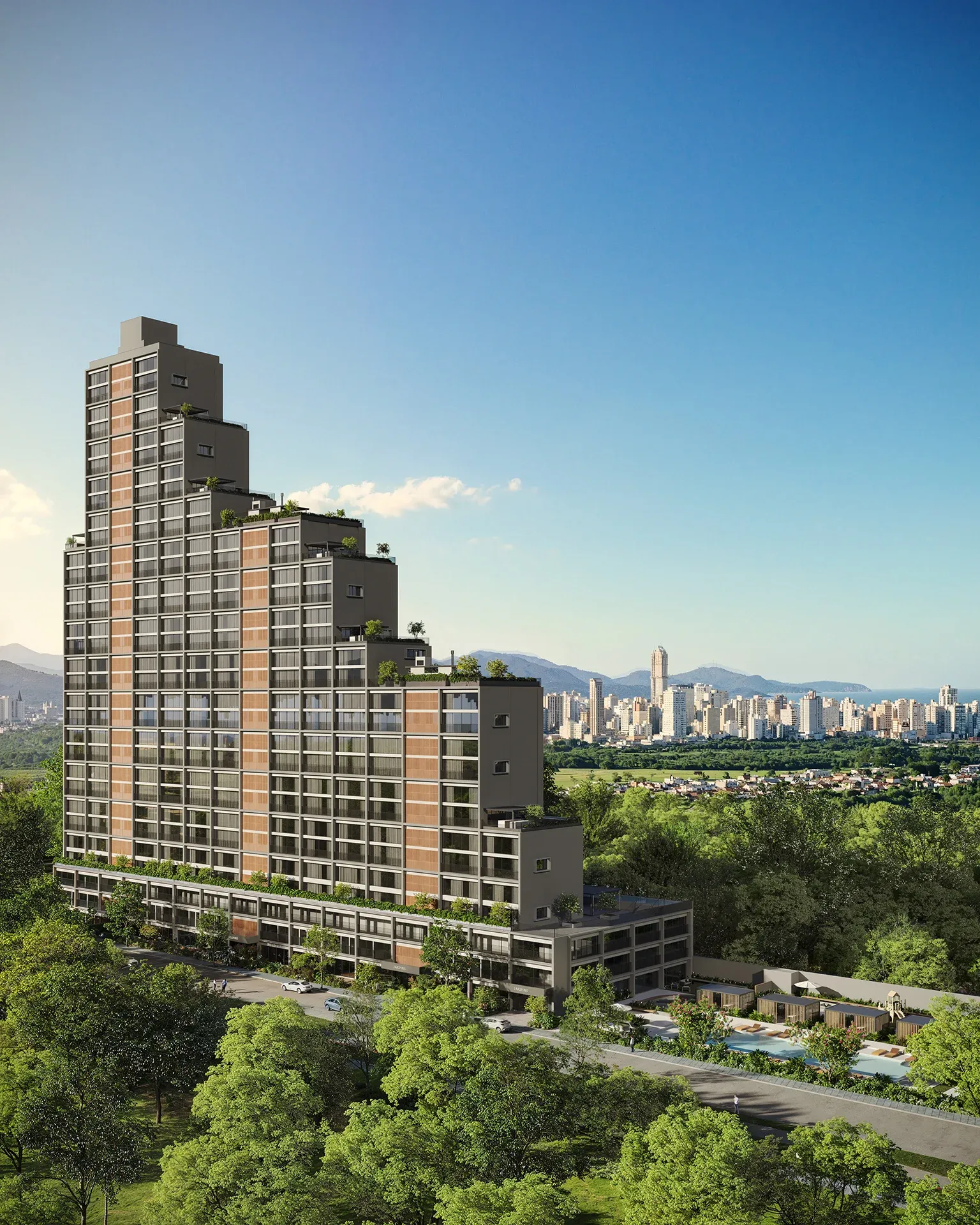 Fachada Angular Vista Jardins